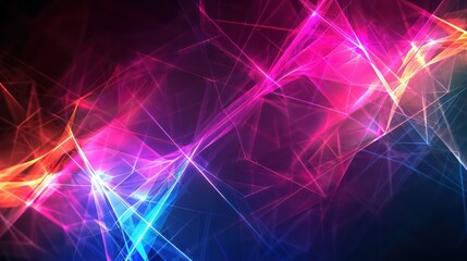 geometry laser background, dark background, bright color