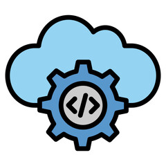 Backend Api  Icon Element For Design