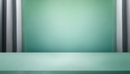 Lush Emerald: Product Showcase on Green Backdrop"