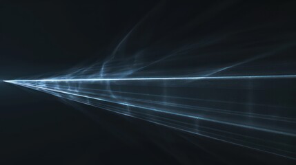 light line isolated black background