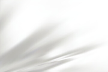 Abstract white gradient background. Minimalistic subtle wavy silver silk texture. 3D vector illustration.