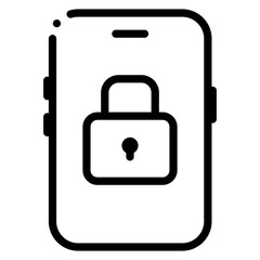 lock mobile phone icon