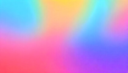 Holographic Unicorn Gradient colors soft blurred background