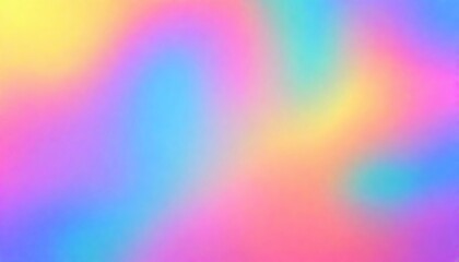 Holographic Unicorn Gradient colors soft blurred background