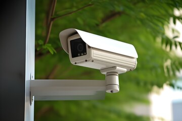 security camera on a wall,Generative AI