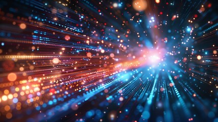 Obraz premium Cutting-edge technology is rapidly advancing, transforming the way we communicate, access information, and connect online.