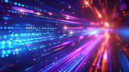 Abstract background featuring the technology of  arrows at high speed.