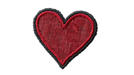 Fototapeta premium heart embroidered patch badge