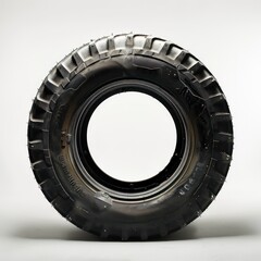 Obraz premium tractor wheel on white background