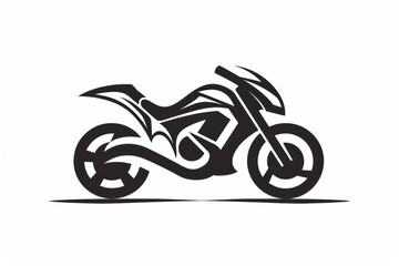 motorcycle logo design on white background