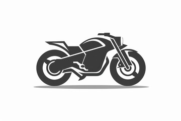 Fototapeta premium motorcycle logo design on white background