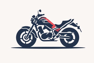 motorcycle logo design on white background