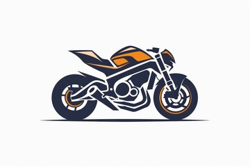 Obraz na płótnie Canvas motorcycle logo design on white background