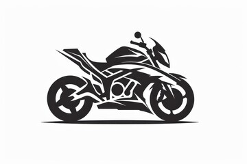 Obraz premium motorcycle logo design on white background