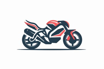 motorcycle logo design on white background