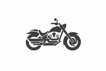 motorcycle logo design on white background