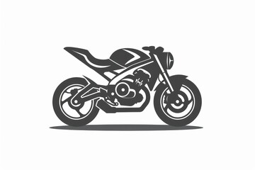 Fototapeta premium motorcycle logo design on white background