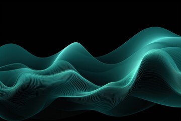 a blue wave with a green line that says " the wave 