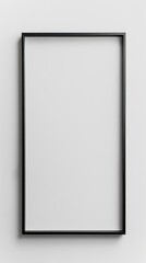 simple rectangular frame made of steel beams on a white background