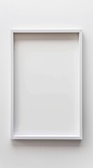 simple rectangular frame made of steel beams on a white background