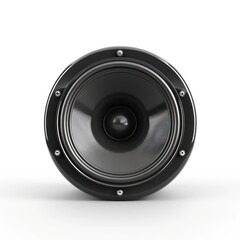 subwoofer speaker on white background