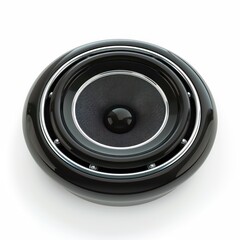 subwoofer speaker on white background