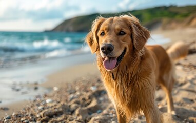 Obraz premium Travel tips for bringing your furry companion along on your next adventure, ensuring a fun and inclusive experience for all family members.