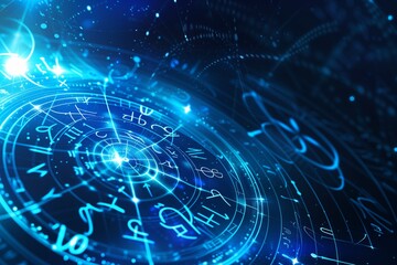 Obraz premium horoscope, numerological calculation