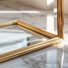 golden luxury ornamental frame