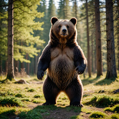 brown bear in the forest