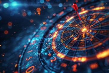 The AI effortlessly merges traditional darts and modern digital features into a cohesive entity.