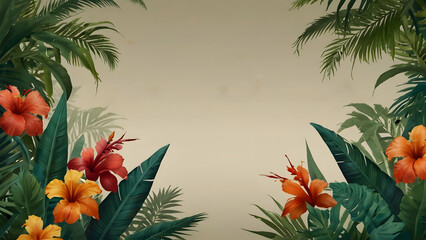 tropical theme background