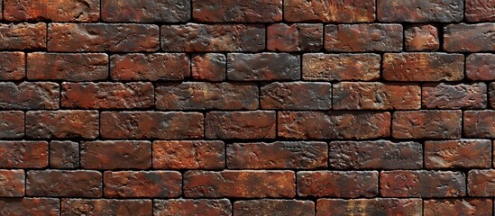Close-up view of a weathered brick wall covered in rust and corrosion, showing a textured surface with a lot of aged and deteriorated areas