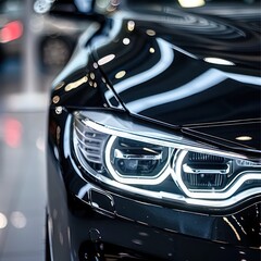 modern luxury car headlight