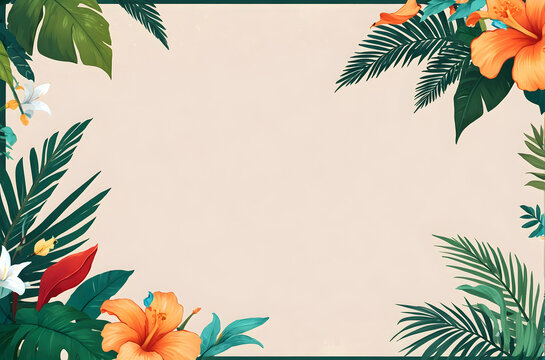 Fototapeta tropical theme background