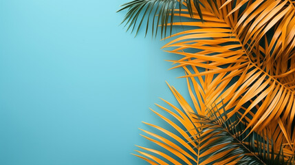 summer vibe with blue copy space background