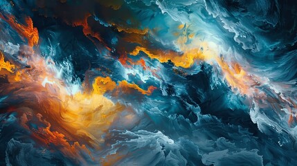 Stunning abstract artwork, picture generated using artificial intelligence.