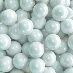 spheres piled together, covering the screen, white background