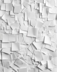 white paper square stacked white on white