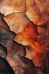 Fototapeta premium Earth textures depicted in various hues of brown.