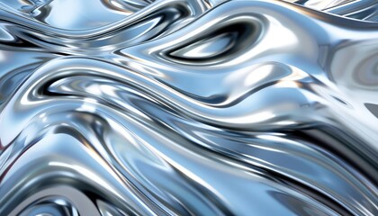 chrome silver soft background 3d graphic