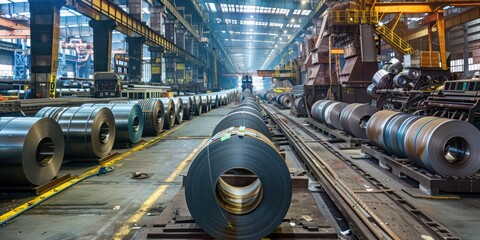 steel coils, industrial grade metal rolls