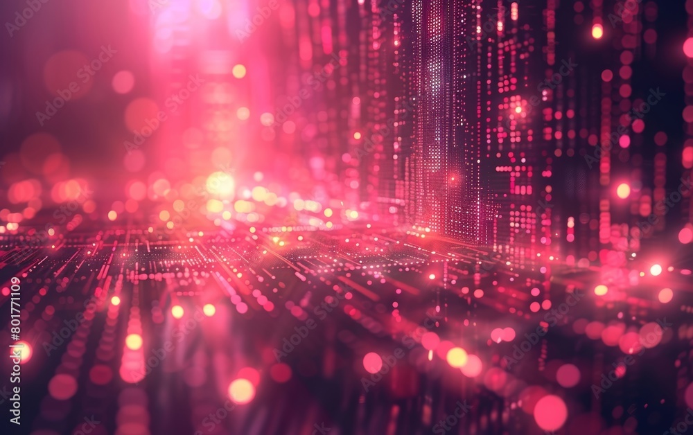 Poster digitally-created backdrop suitable for use in tech-related projects.