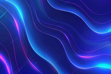 Designers can utilize the abstract blue technology background with neon light effects and geometric shapes to create visually striking website wallpapers.