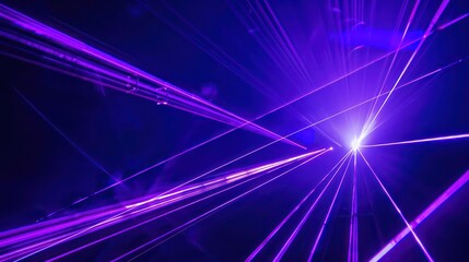stage laser show, lasers, purple color, deep blue
