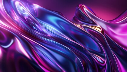 soft glass lightweight neon futuristic wavey gradients on dark moody background for modern website ui minimalism striking bold mostly dark vibrancy deep purples and silver
