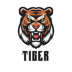 Tiger Mascot Logo Illustrator