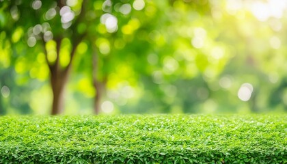 Obraz premium Jade Oasis: Green Bokeh Bliss in Nature's Embrace