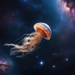Jellyfish in space high resolution image