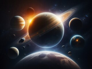 Multiverse planet concept image